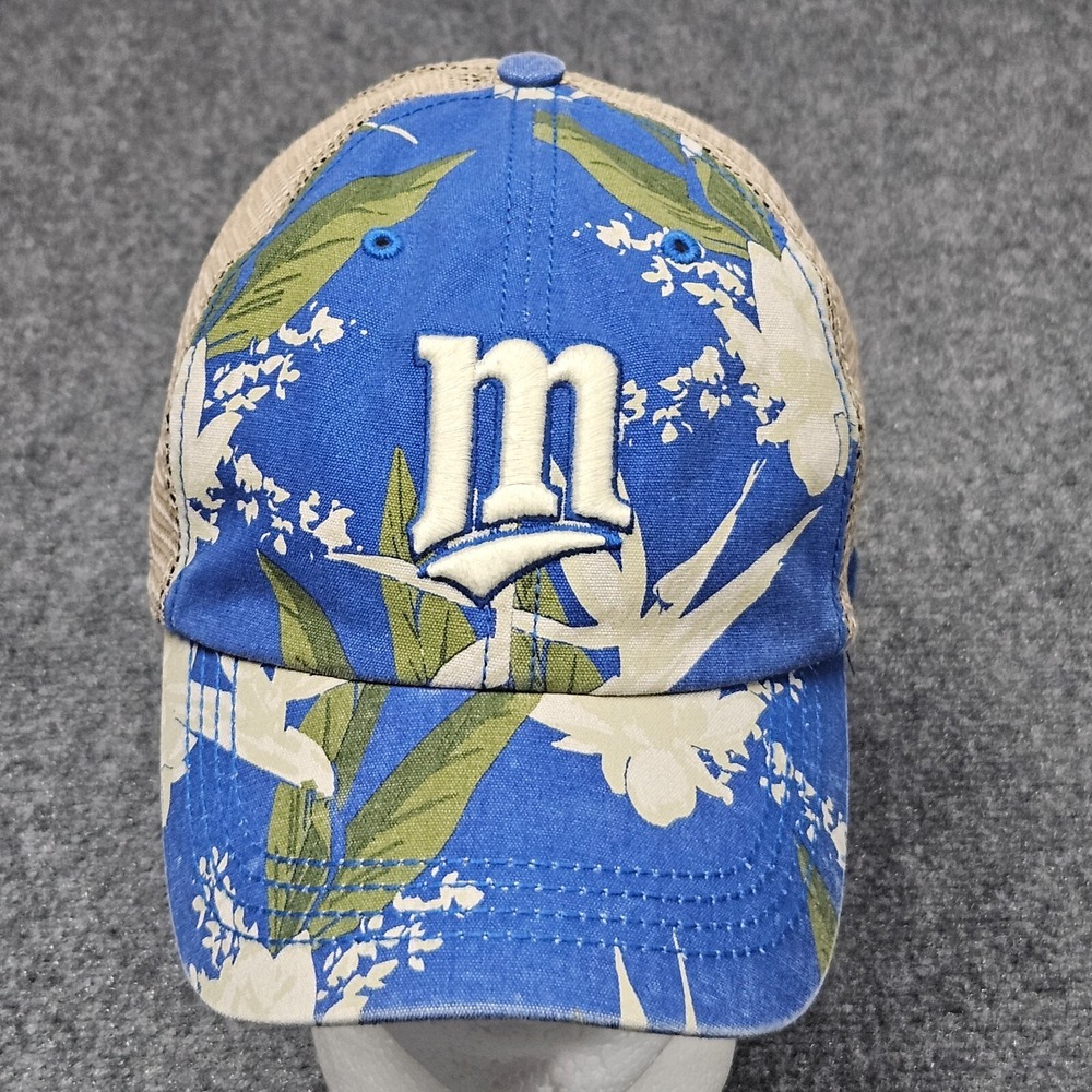 Minnesota Twins Spring Training Hat‎ Blue Floral Tropical Baseball Cap 47 Brand